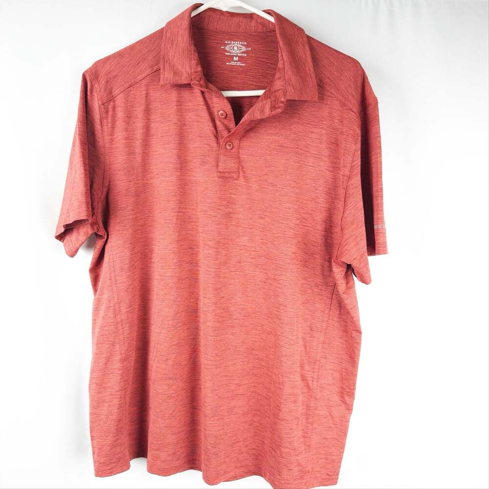 G.H. Bass & Co. Men's Heathered Performance Polo Shirt